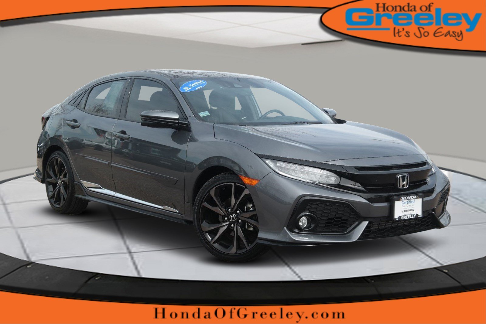 Certified Pre Owned 2017 Honda Civic Hatchback Sport Touring